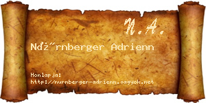 Nürnberger Adrienn névjegykártya