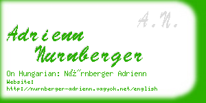 adrienn nurnberger business card